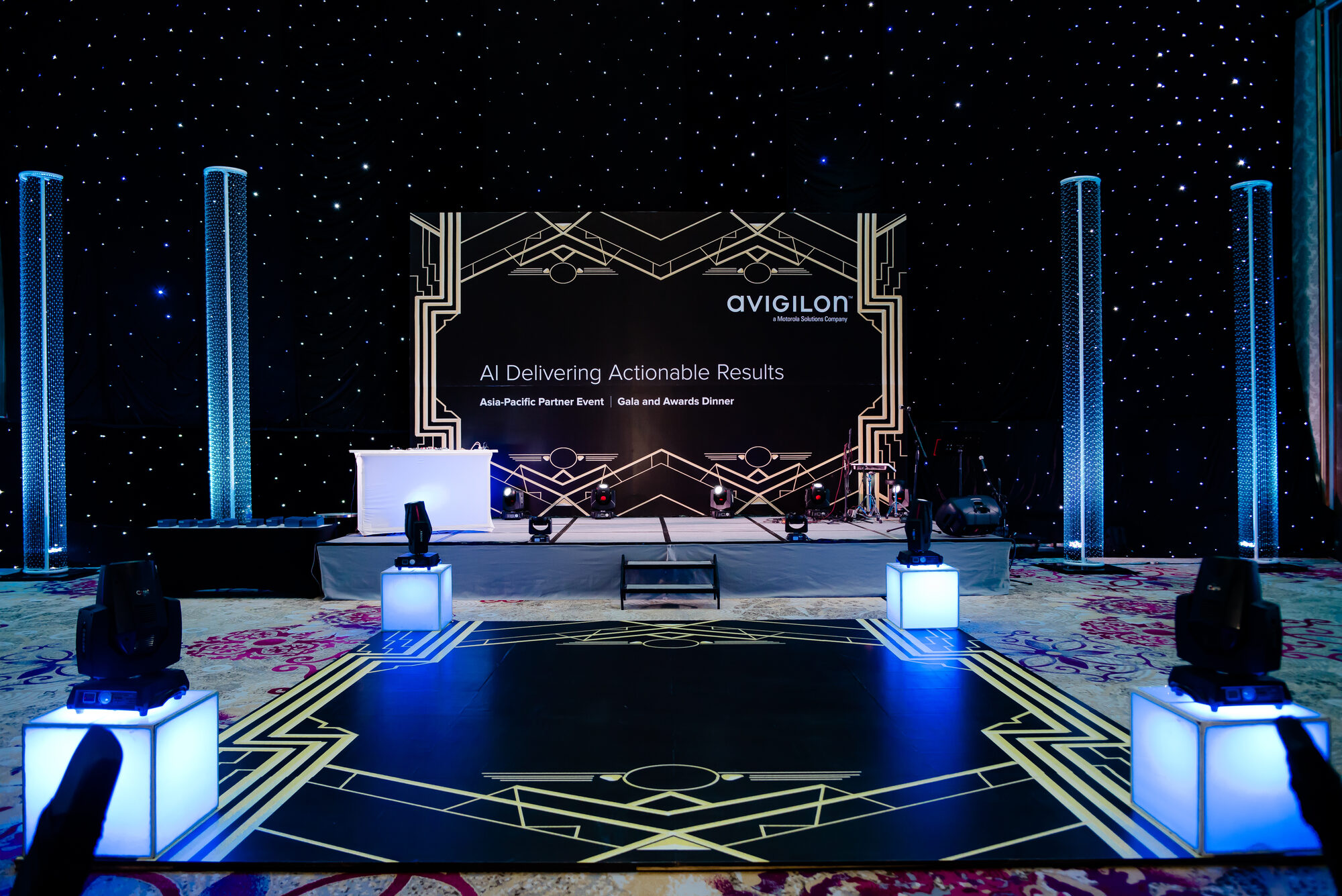 Avigilon Gatsby-themed gala dinner, Art Deco ballroom
