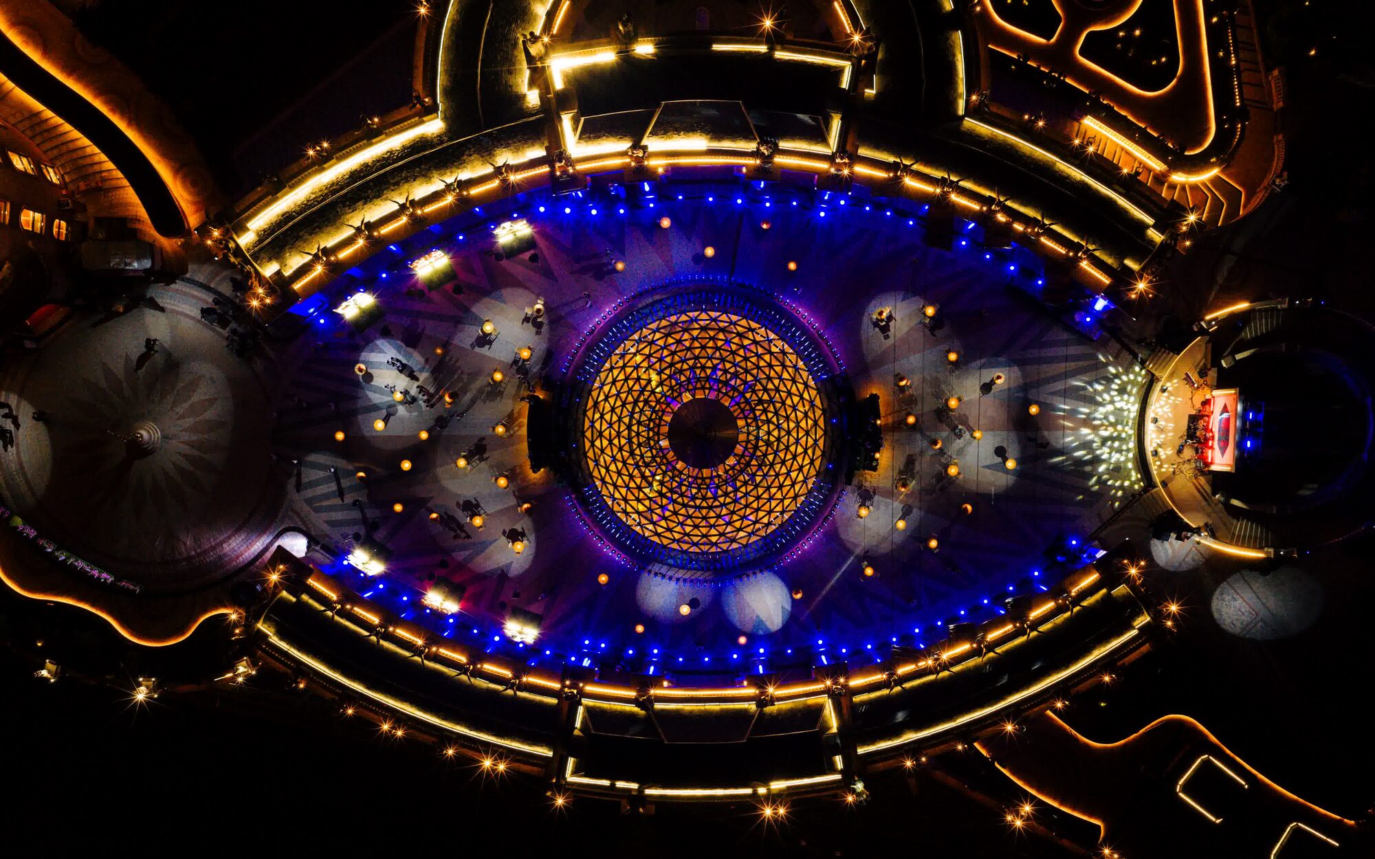 Aerial flycam view of the HSBC Rise of the Phoenix five-day programme venue