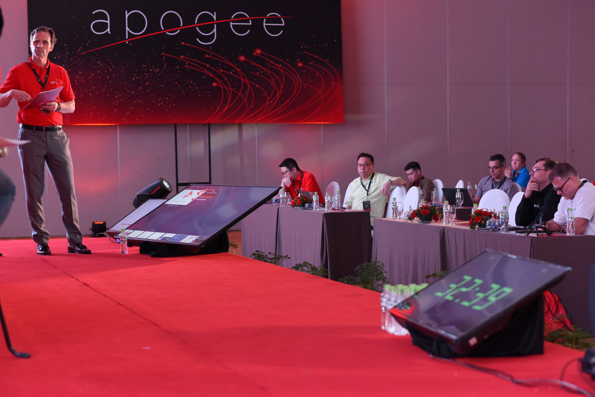 WatchGuard APAC conference gala on the lawn at dusk, Da Nang