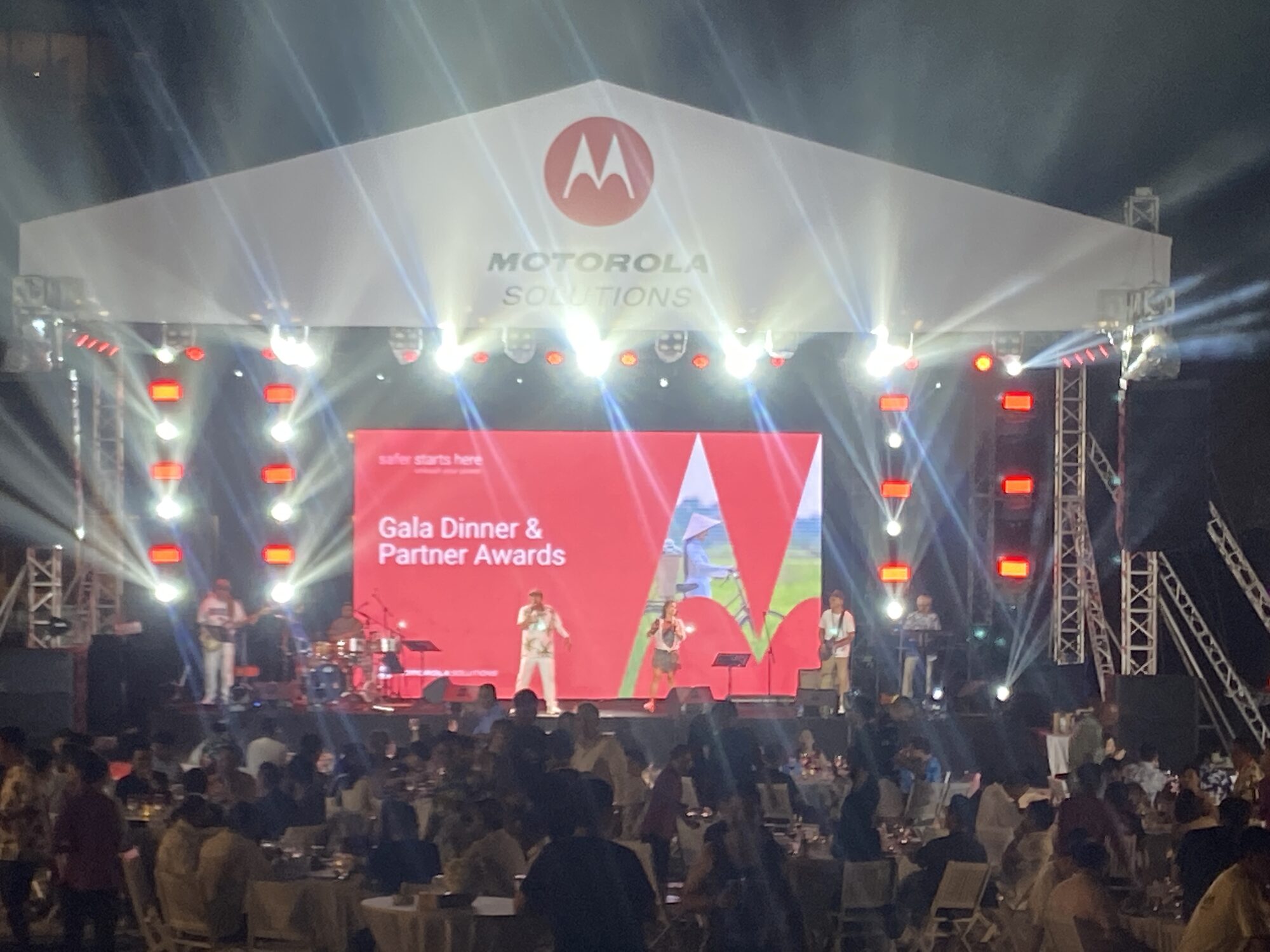 Motorola Asia Solutions Partner Conference stage